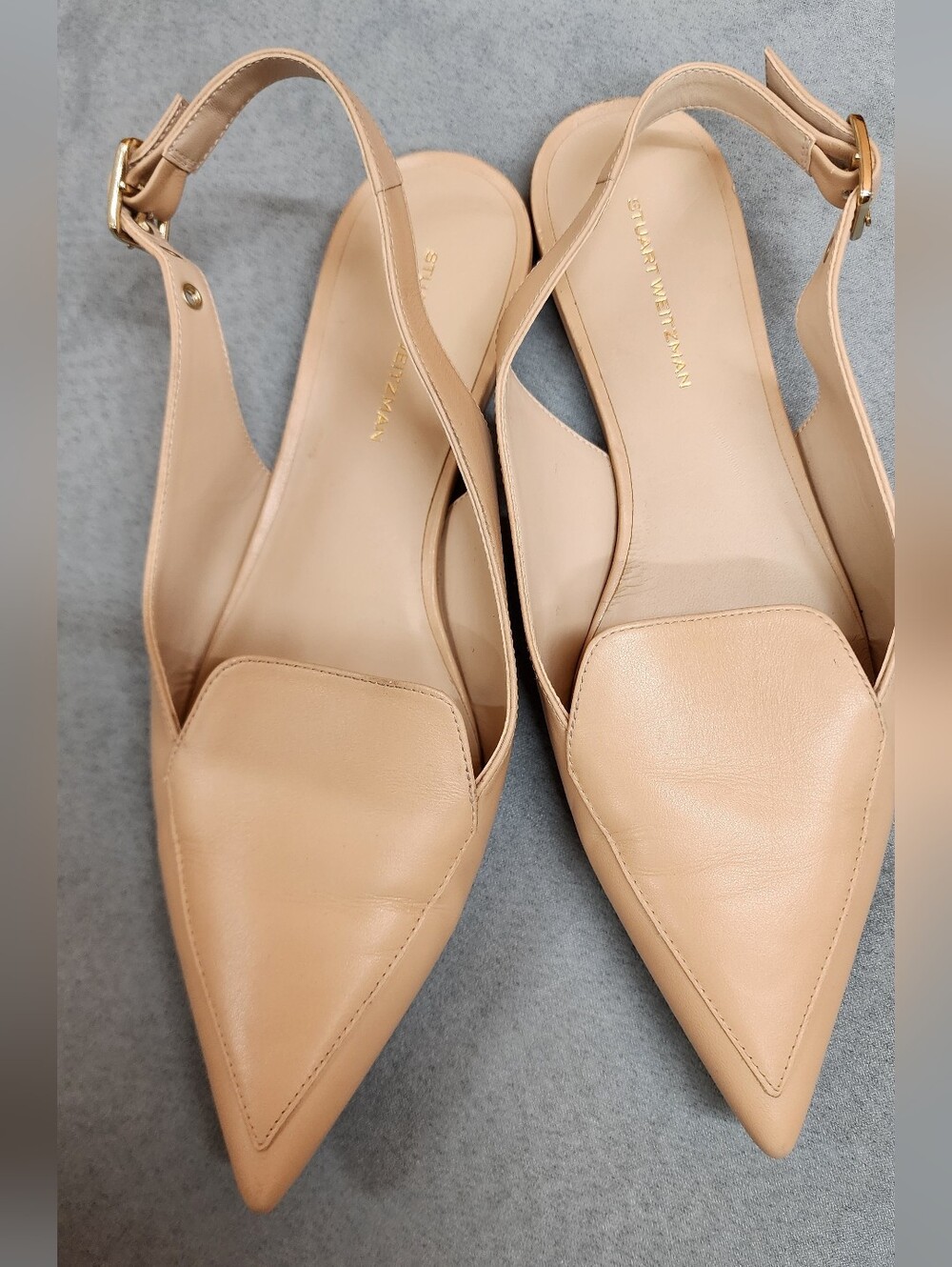 Stuart Weitzman Ryder Beige Flats